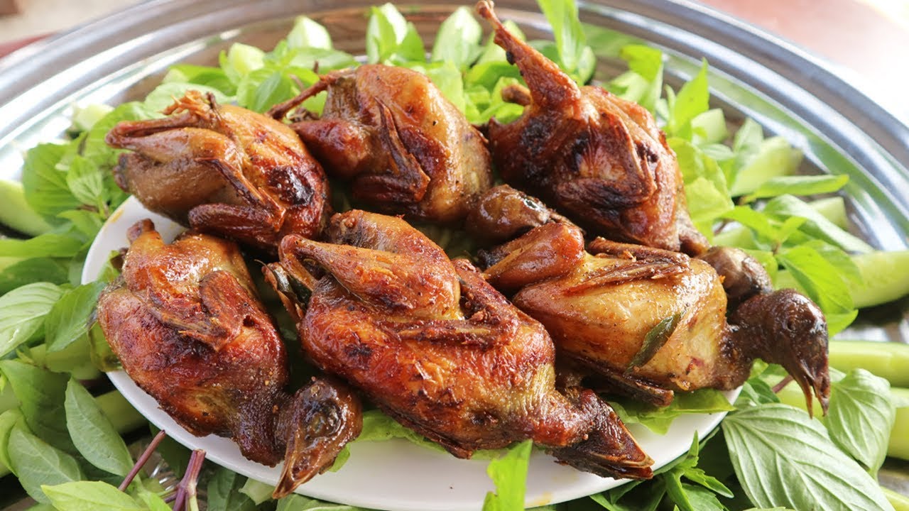 Chim Cút Nướng Tiêu Tỏi thơm nức mũi | Grilled Bird