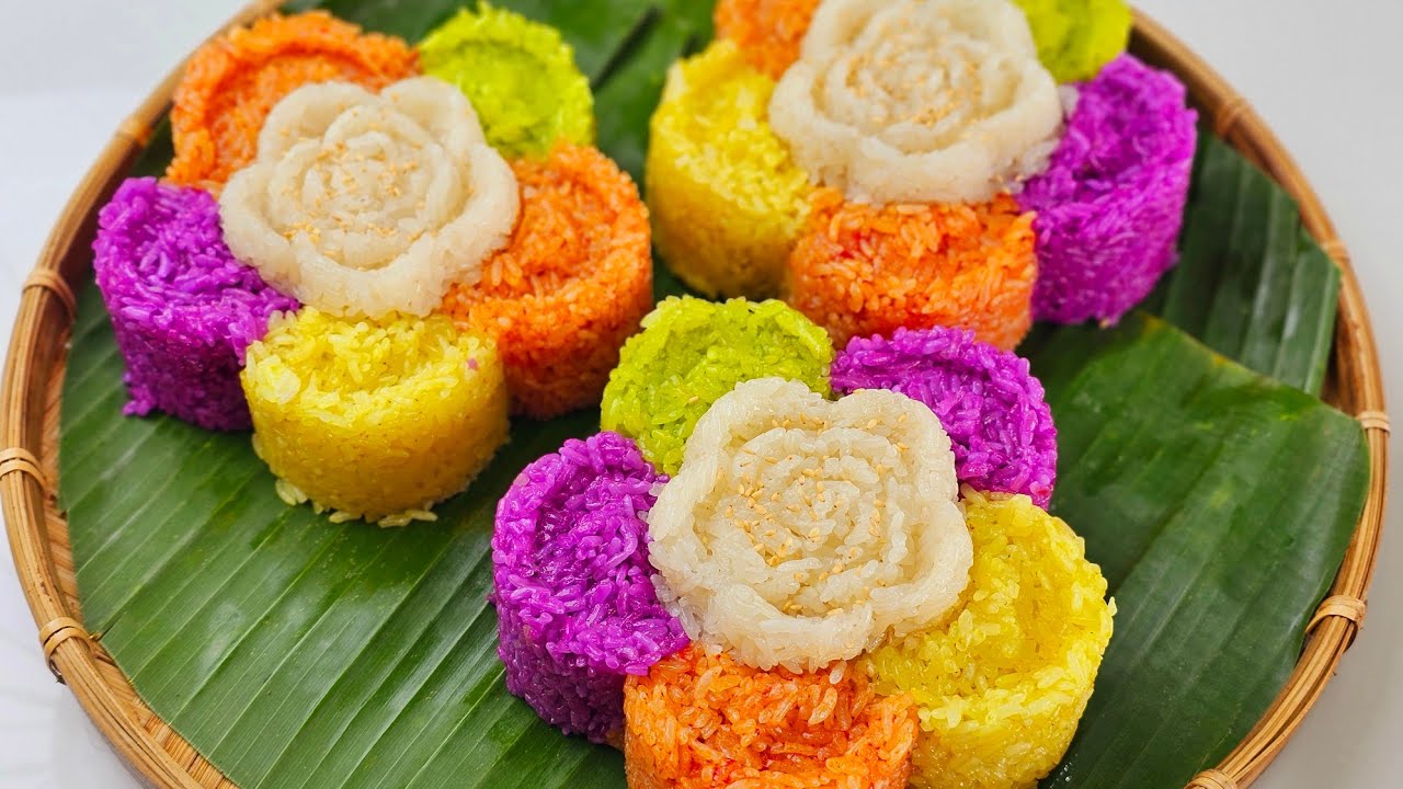 Cách Nấu Xôi Ngũ Sắc Mềm Dẻo Hạt Nếp Để Lâu Không Khô - Món Ăn Ngon Mỗi Ngày