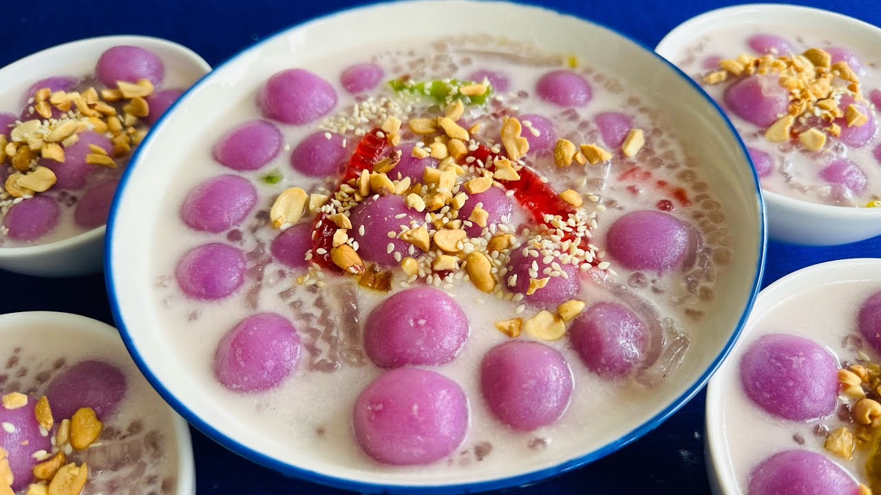 Cách Nấu Chè Khoai Mỡ Mềm Dẻo Rất Thơm Ngon Và Đơn Giản