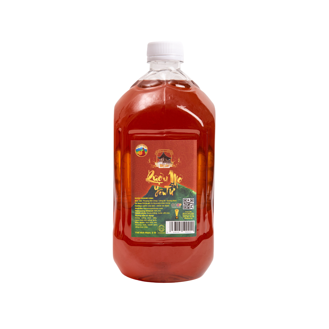 RƯỢU MƠ YÊN TỬ CAN 2 LÍT – Rượu Yên Tử Quang Vinh