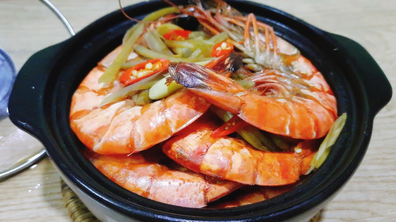 Cách Làm /Tôm Sú Hấp Sả Gừng / Đơn Giãn Dễ Làm Ngon Như Ngoài Tiệm  @linhnguyenvlog726