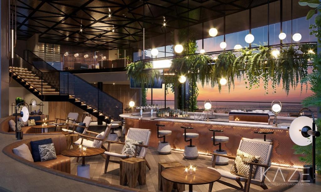 Khu vực ghế ngồi tại Citadines Marina Halong