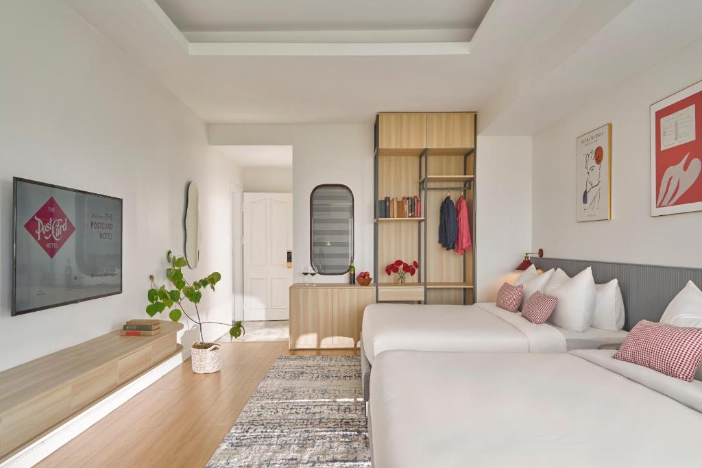 TV/trung tâm giải trí tại The Postcard Hotel