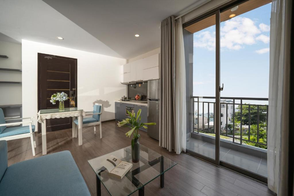 Ban công/sân hiên tại Hanami Hotel Danang